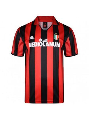 Picture of AC Milan 1988 Home Retro Soccer Jersey / Men's Football Sports Shirt