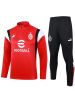 Bild von AC Milan 2023-2024 Men's White Football Training Tracksuit (Zip-Neck Top & Soccer Pants)