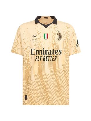 Immagine di AC Milan 2023-2024 Men's Fourth Football Shirt (4th Football Kit): Men's Football Uniform, Sports Top