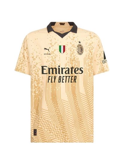 Image de AC Milan 2023-2024 Men's Fourth Football Shirt (4th Football Kit): Men's Football Uniform, Sports Top